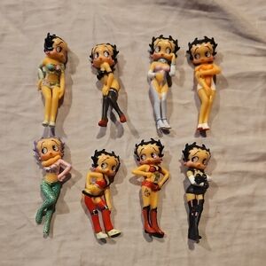 Set of 8 Betty Boop Figurines